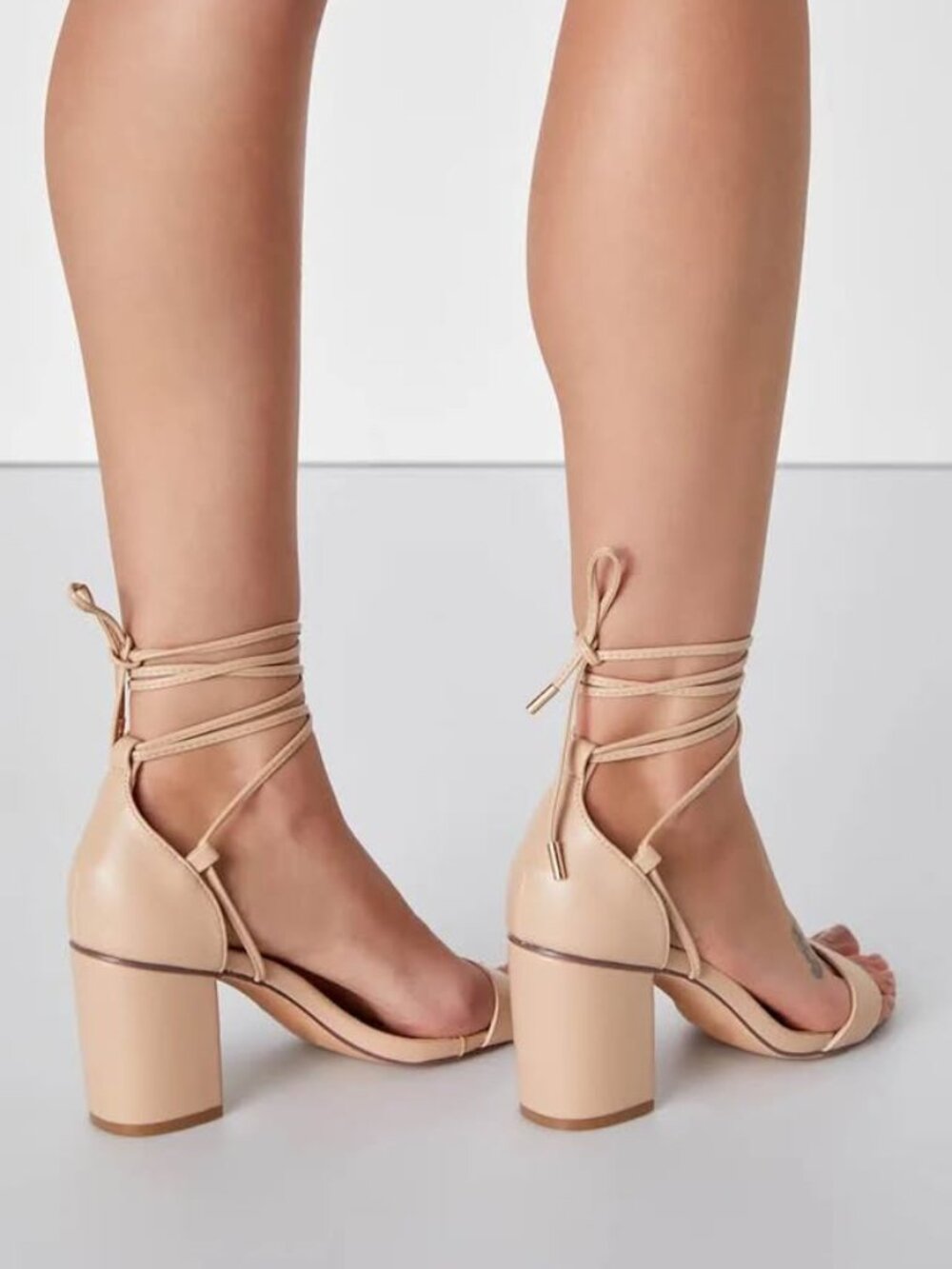 Lulus Nude/Beige Heels